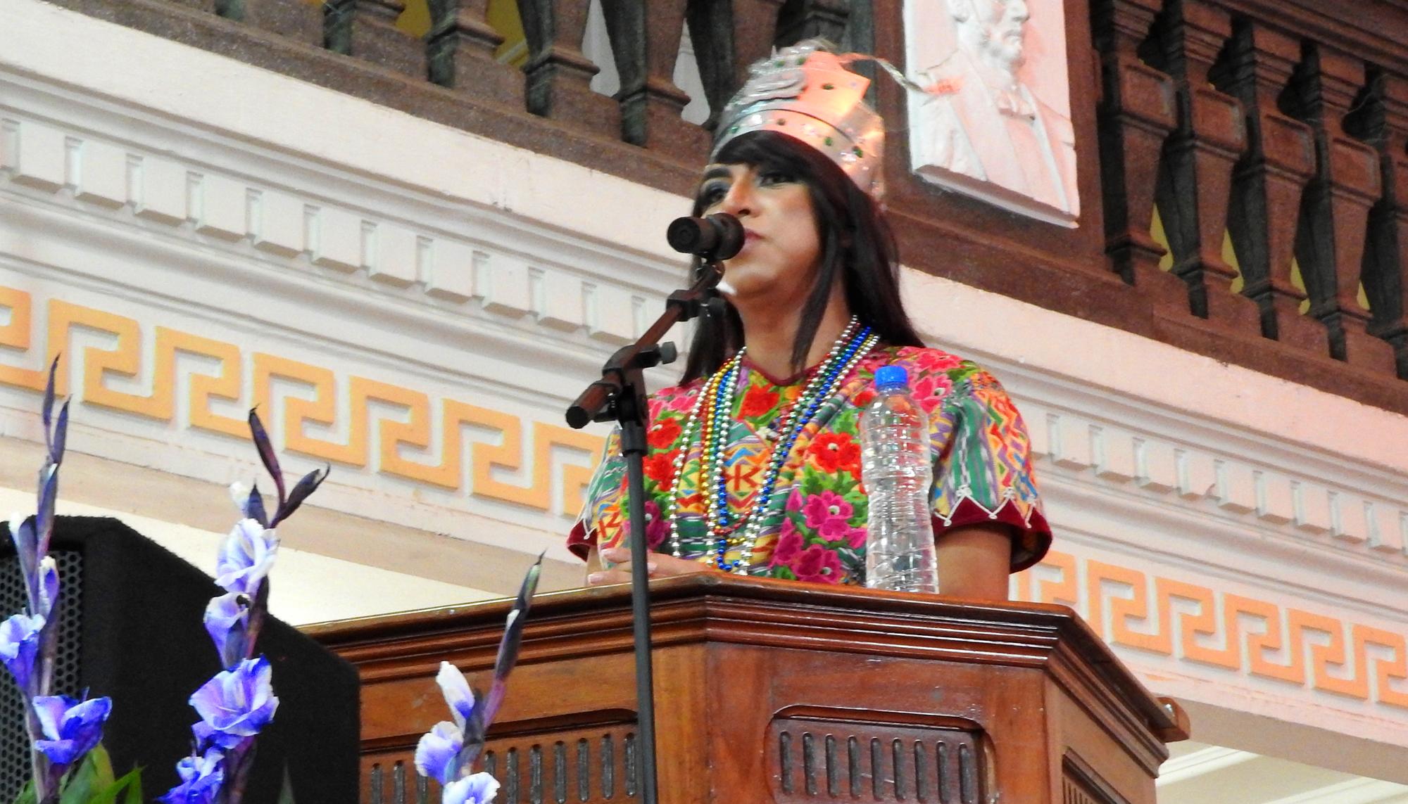 Reina trans de Huehuetenango.